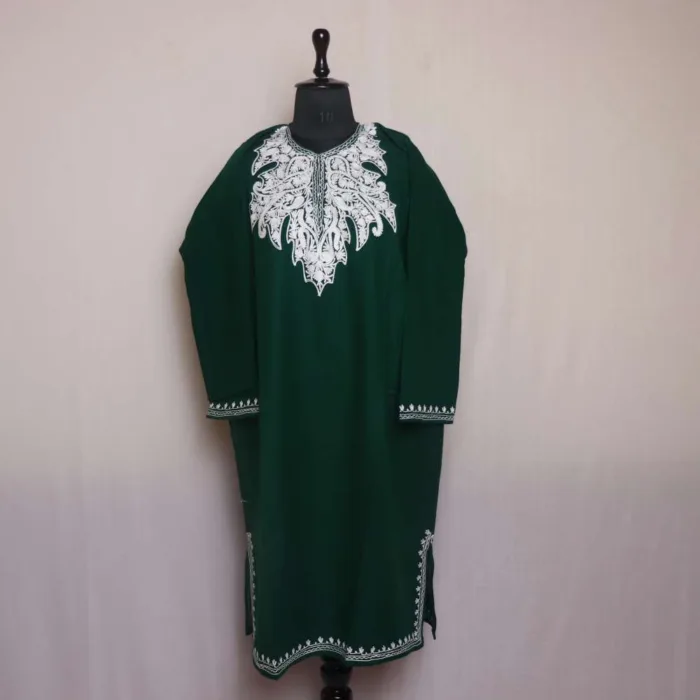 Kashmiri feran with embroidery 13 jpg