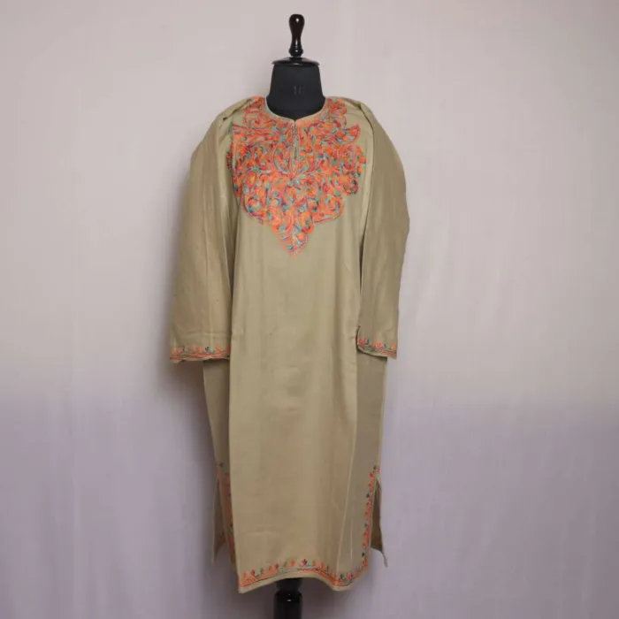 Kashmiri feran with embroidery 19 jpg