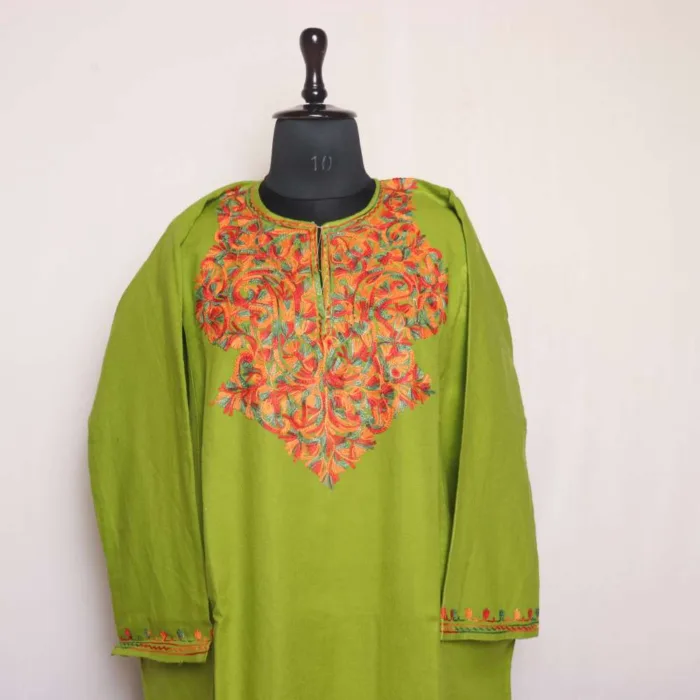 Kashmiri feran with embroidery 21 jpg