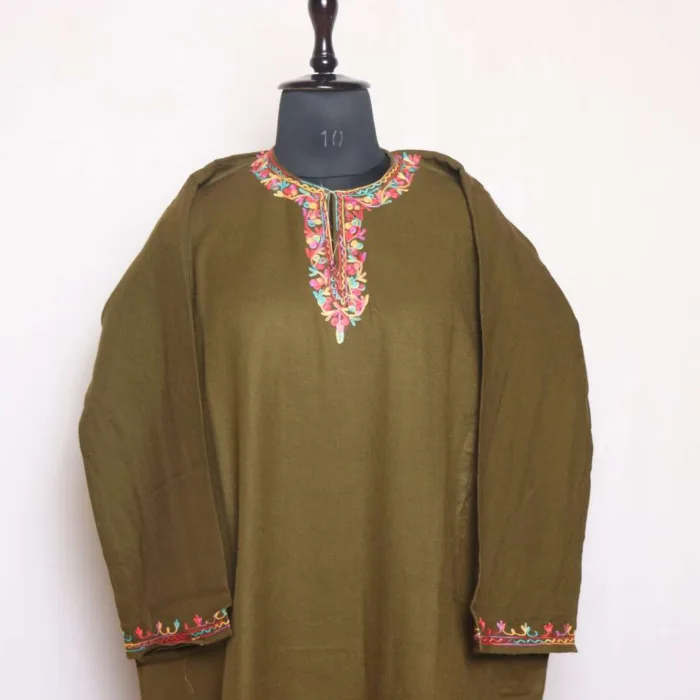 Kashmiri feran with embroidery 24 jpg