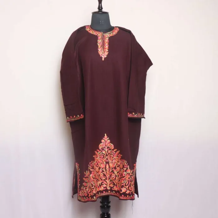 Kashmiri feran with embroidery 37 jpg