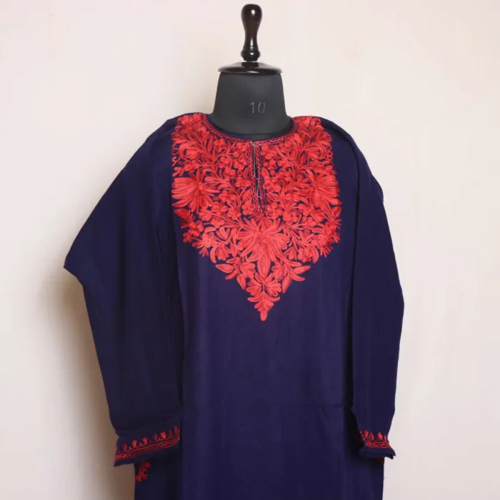 Kashmiri feran with embroidery 39 jpg