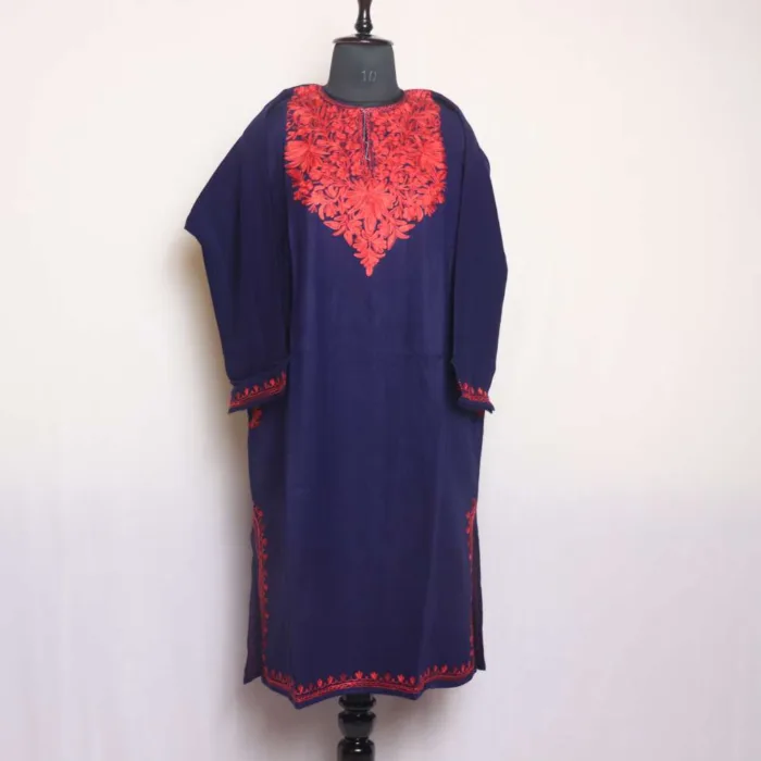 Kashmiri feran with embroidery 40 jpg