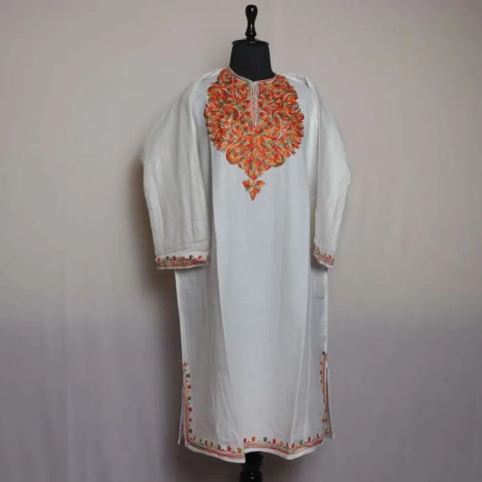 Kashmiri feran with embroidery 43 jpg