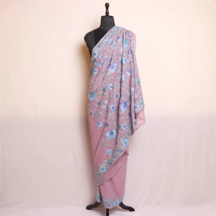 Kashmiri saree with aari kadhai 06