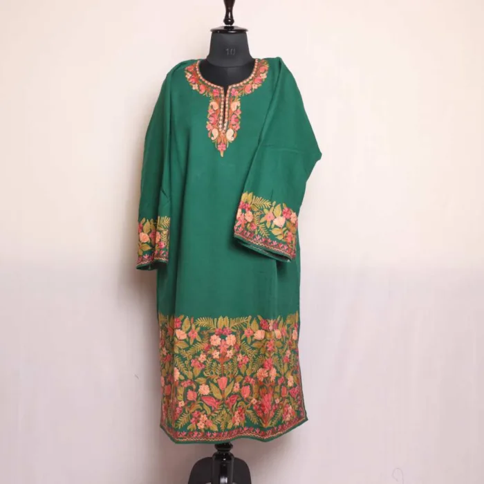 Kashmiri woolen pheran dress 04