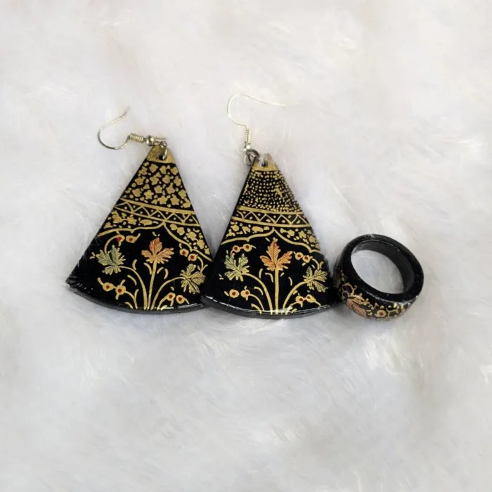 Paper machie earring kashmir