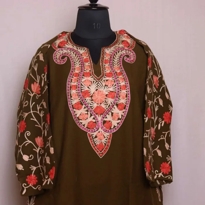 Pheran with sleeve embroidery BA 09