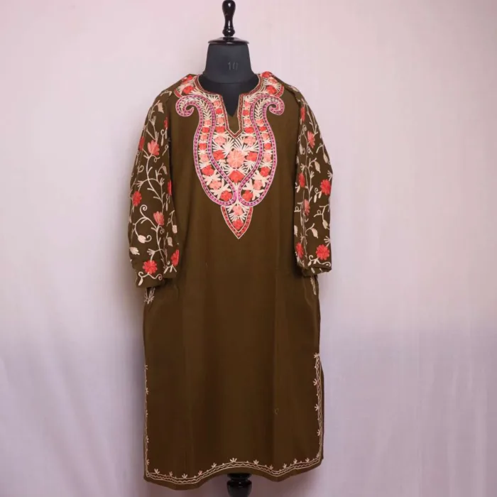 Pheran with sleeve embroidery BA 10 jpg