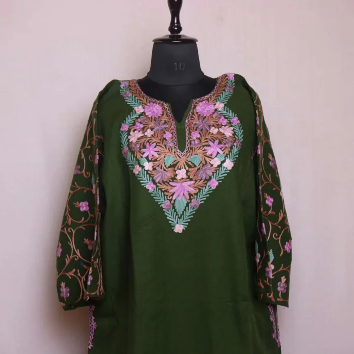 Pheran with sleeve embroidery BA 15 jpg