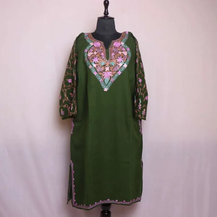 Pheran with sleeve embroidery BA 16 jpg