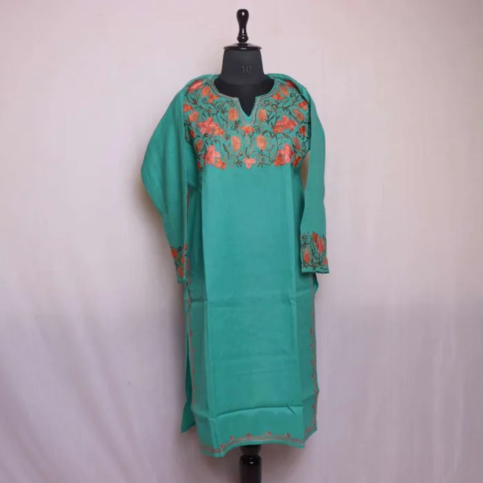 Pheran kurta woolen women BA 07 jpg