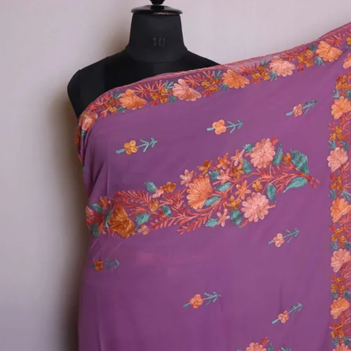 Sarees from Kashmiri with aari emrbroidery 16