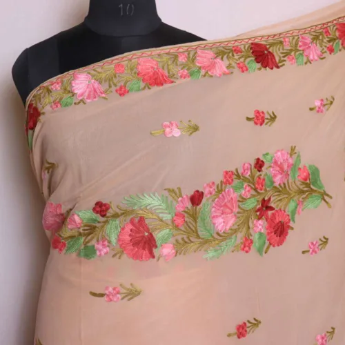 Sarees from Kashmiri with aari emrbroidery 28