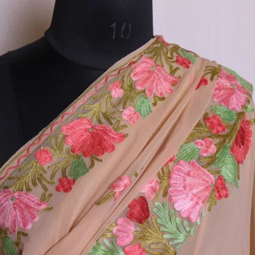 Sarees from Kashmiri with aari emrbroidery 29