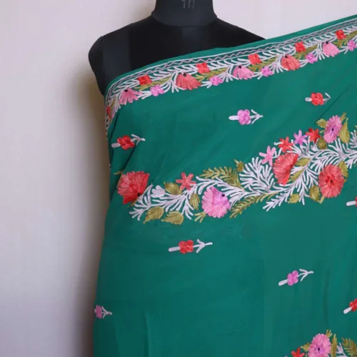 Sarees from Kashmiri with aari emrbroidery 36