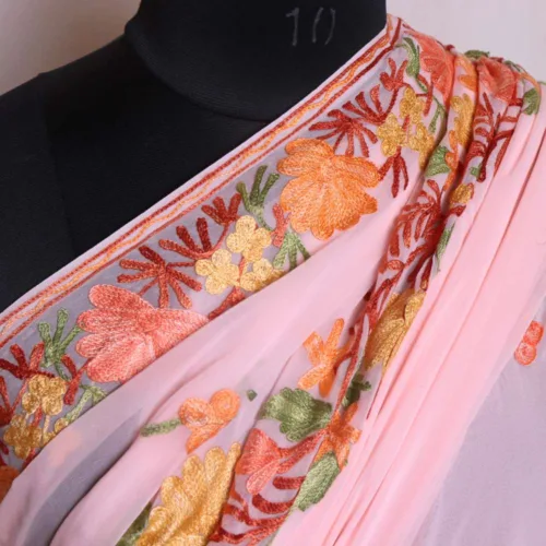 Sarees from Kashmiri with aari emrbroidery 45