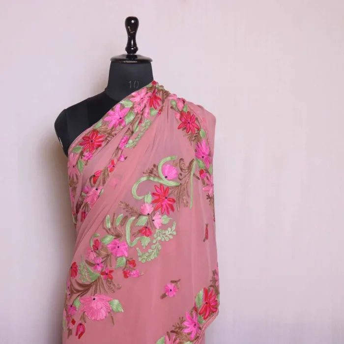 Sarees from Kashmiri with aari emrbroidery 50 jpg