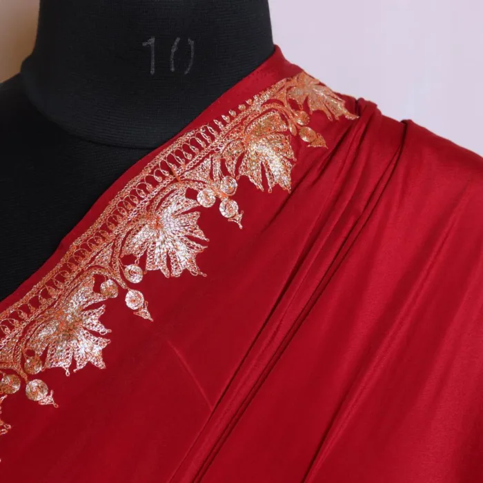 Tilla embroidered sarees kashmiri 01