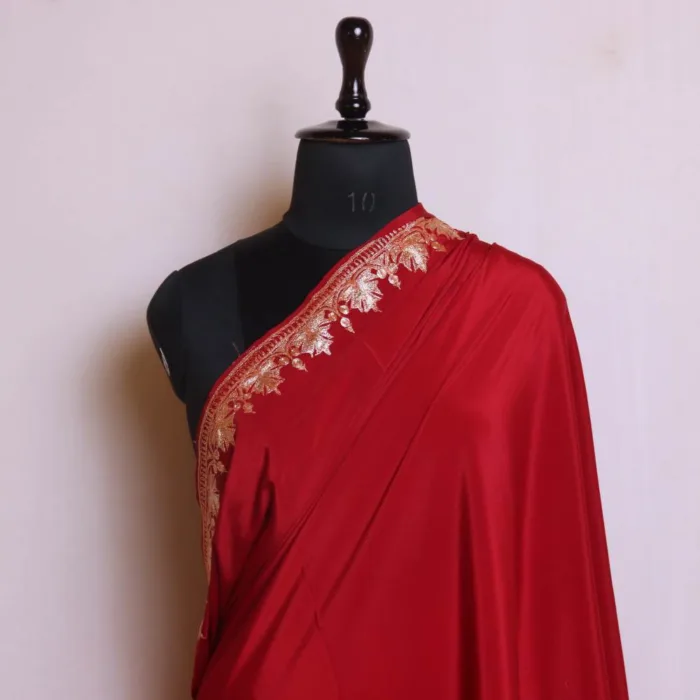 Tilla embroidered sarees kashmiri 02