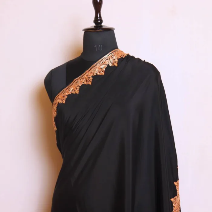 Tilla embroidered sarees kashmiri 08