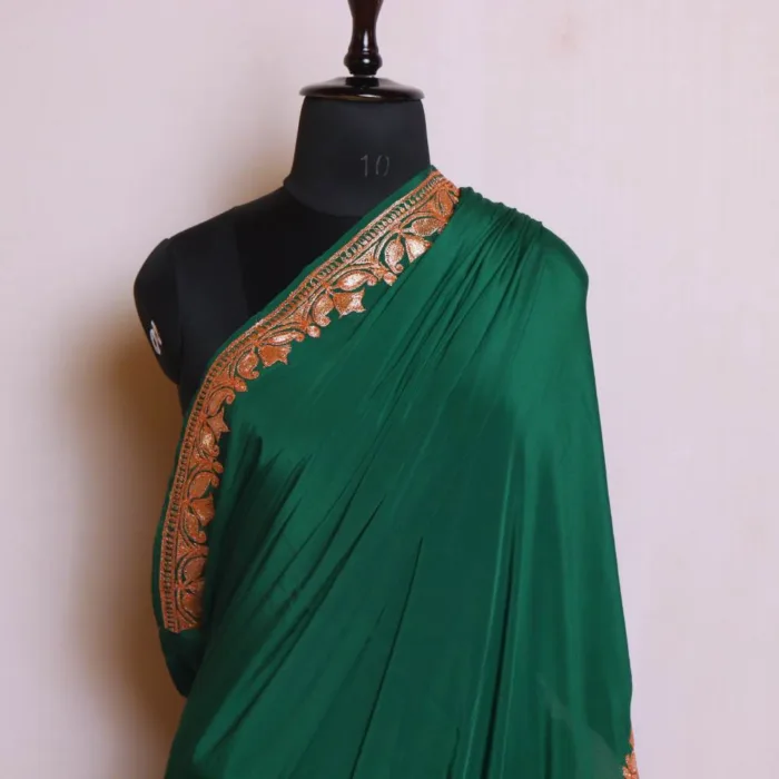 Tilla embroidered sarees kashmiri 14