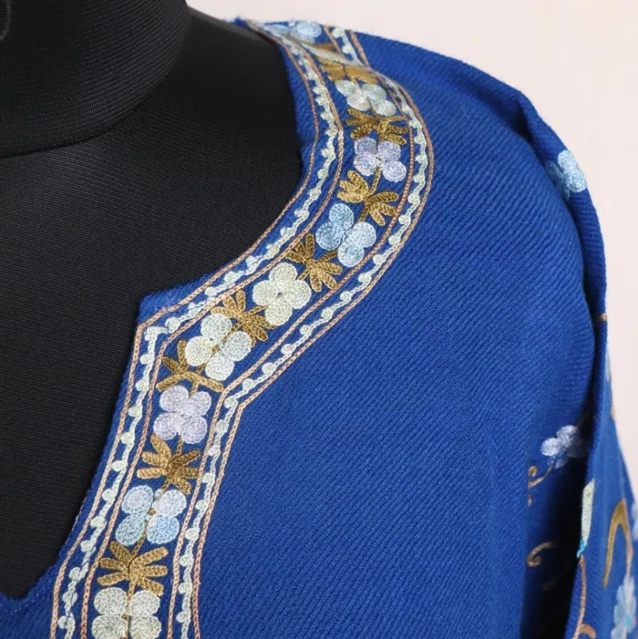 Woolen pheran heavy embroidery sleeves 7