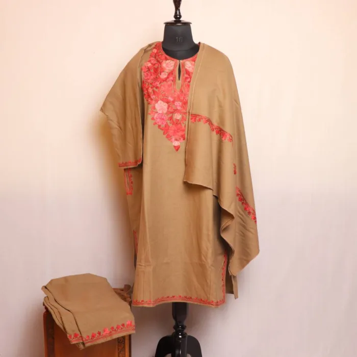 Woolen pheran kurta set 3pc 05