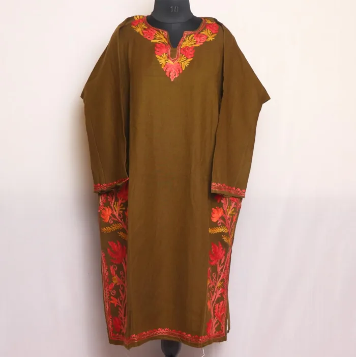 kashmiri latest design embroidery pheran 10