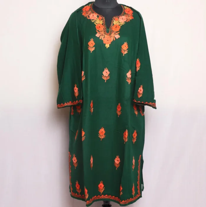 kashmiri latest design embroidery pheran 14