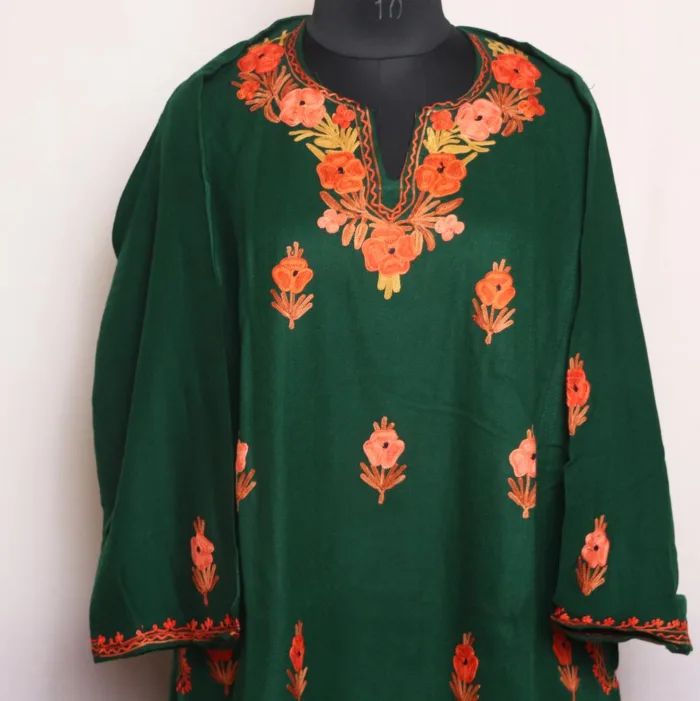 kashmiri latest design embroidery pheran 15