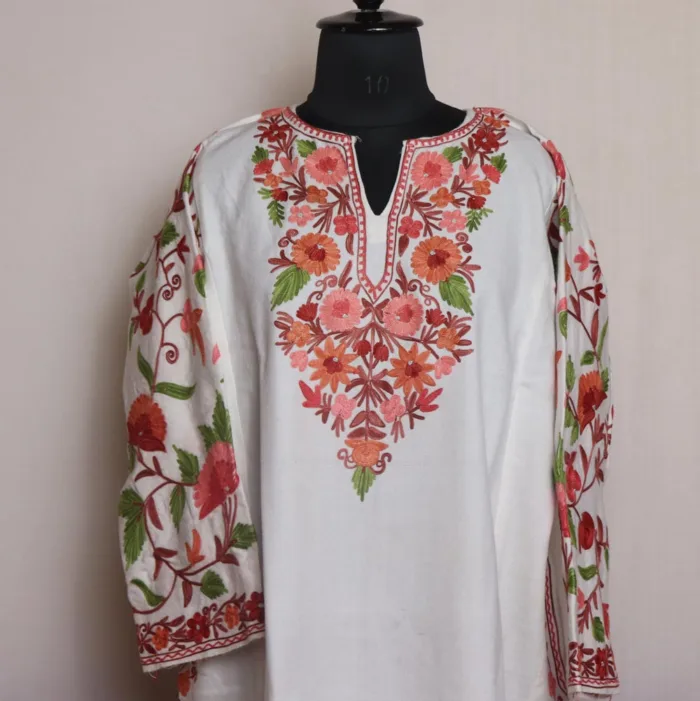 kashmiri latest design embroidery pheran 32