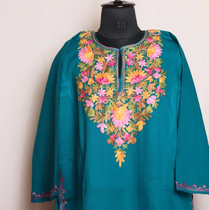 kashmiri phirans pheran women latest woolen design winter 28