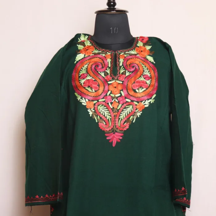 kashmiri phirans pheran women latest woolen design winter 3