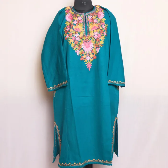 kashmiri phirans pheran women latest woolen design winter 39