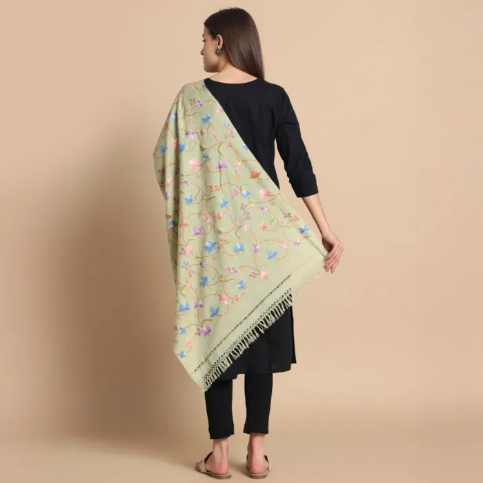 light green stole woolen 5 jpg