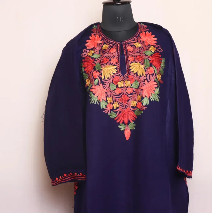 pheran kashmiri woolen cashmilon dress design 26