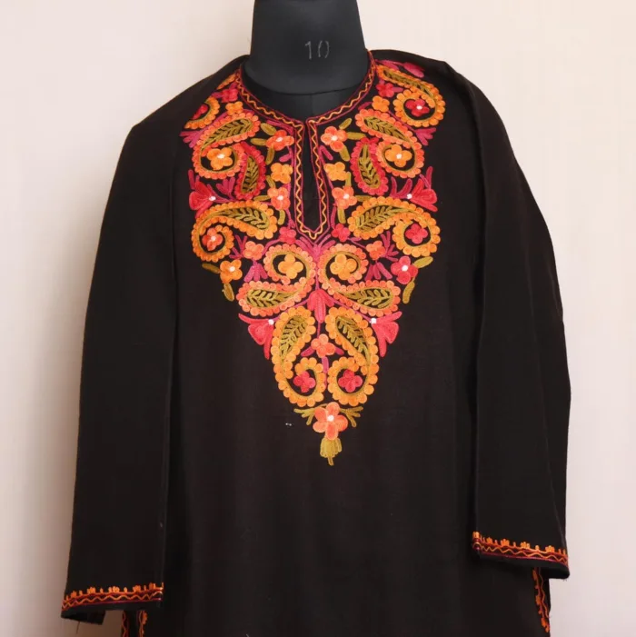 pheran kashmiri woolen cashmilon dress design 29