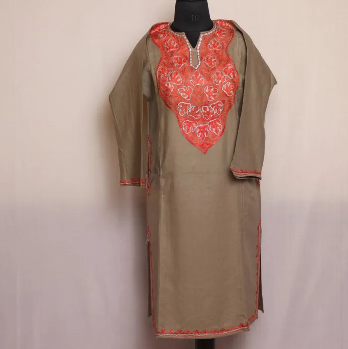 pheran kashmiri woolen cashmilon dress design 32