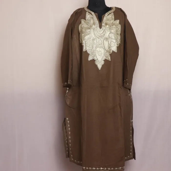 pheran kashmiri woolen cashmilon dress design 43