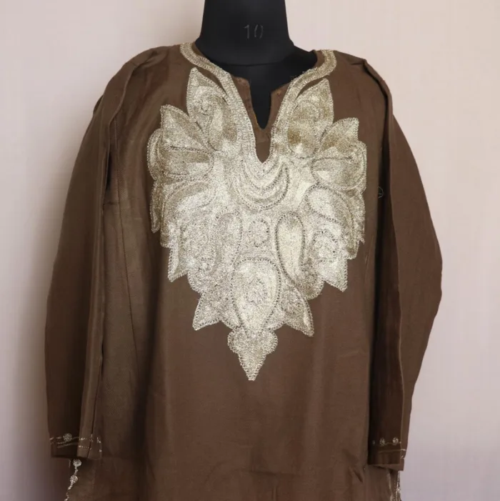 pheran kashmiri woolen cashmilon dress design 44