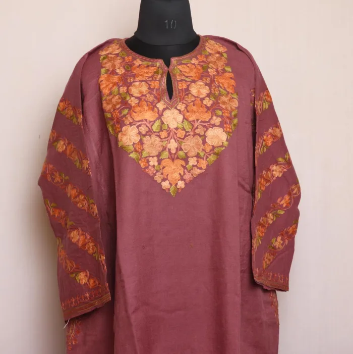 raffal wool pheran arm embroidery aari 4 jpg