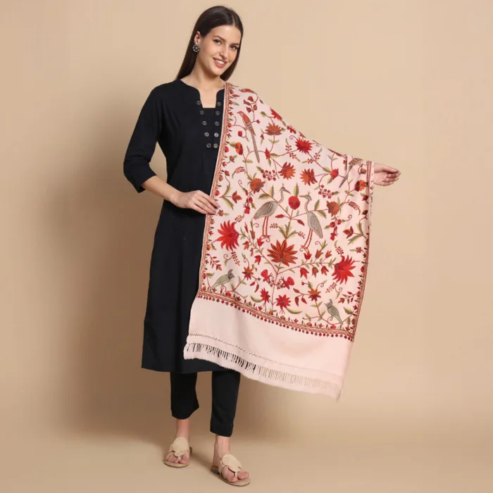 winter stole expensive handwork indian kashmir woolen 2 jpg