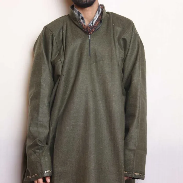 Green Mens pheran woolen 02