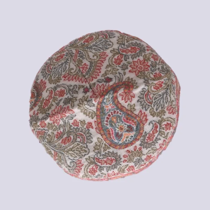 Hilal-e-Shah Elegant Kani Cap from Kashmir - Image 3