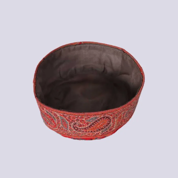 Classic Shah Jahani Kani Cap from Kashmir - Image 2