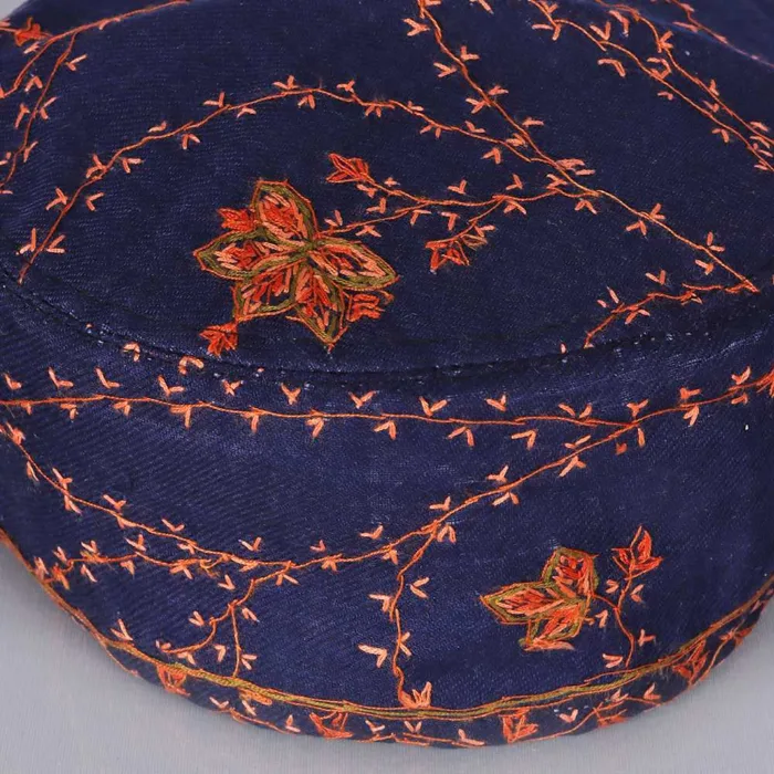 Mirza Beigh Toosha Cap Adorned with Sozni Stitches - Image 3