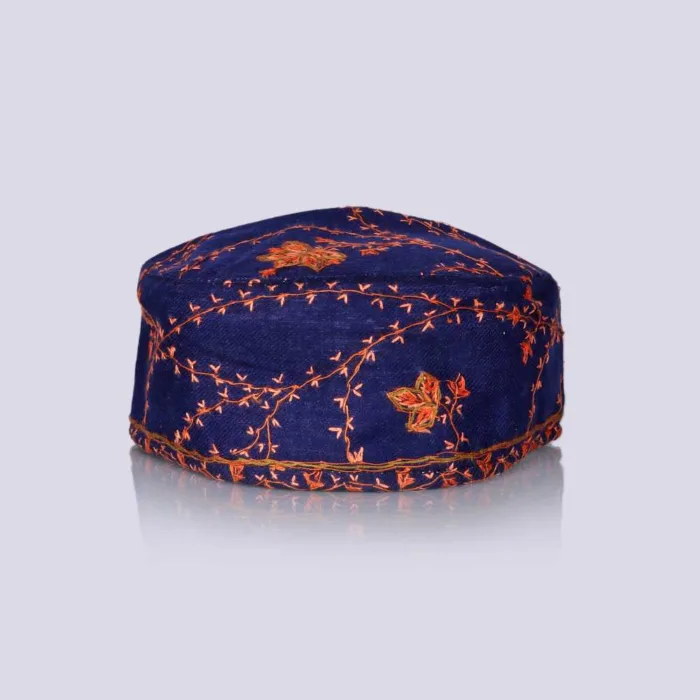 Mirza Beigh Toosha Cap Adorned with Sozni Stitches