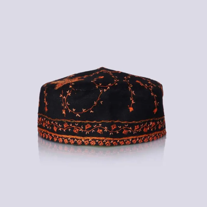 Jamaluddin Toosha Cap with Delicate Sozni Patterns