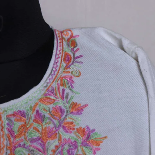 Kashmiri feran or phiran for women with sleeve embroidery 13